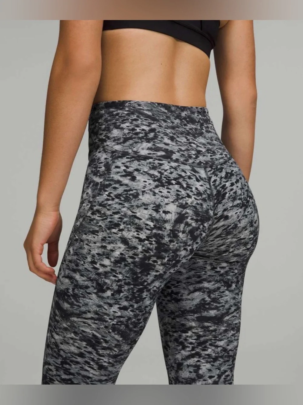 lululemon athletica Grey Marbled High-Rise Leggings